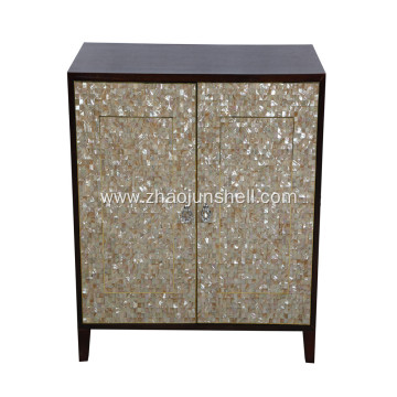 CANOSA golden mother of pearl inlaid wooden furniturn Storage Cabinet